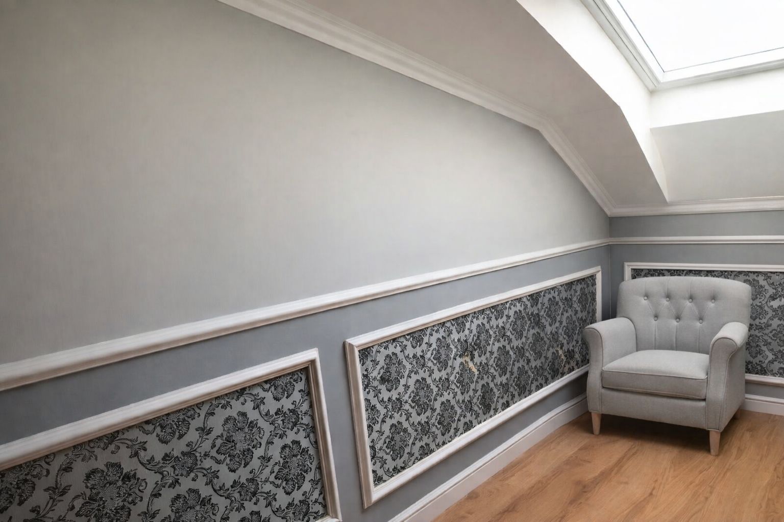 vendégszoba kazettás falburkolat oldalfali stukkóval vendégszoba kazettás falburkolat oldalfali stukkóval