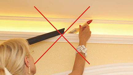 LED stukkó plexi plus takarítása helytelenül