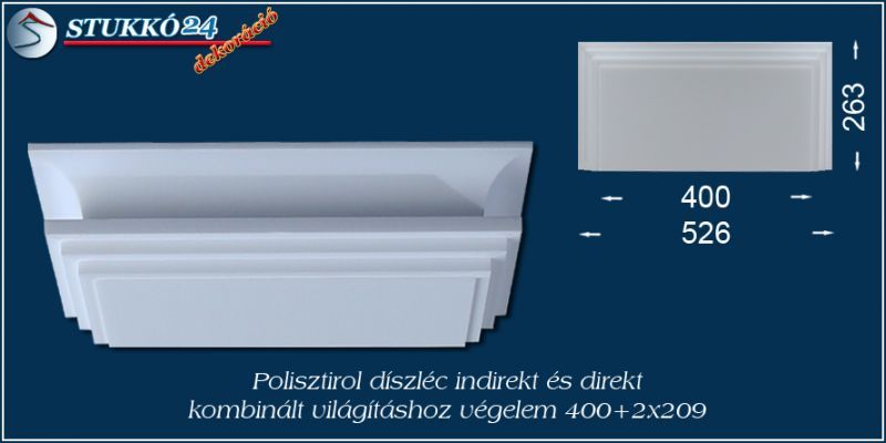 Mennyezetvilágítás spot lámpa, Led szalag polisztirol stukkó használatával végelem 1 Győr 400+2x209
