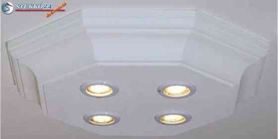 Dombóvár 14/500x500-2 LED mennyezeti design stukkólámpa LED izzóval