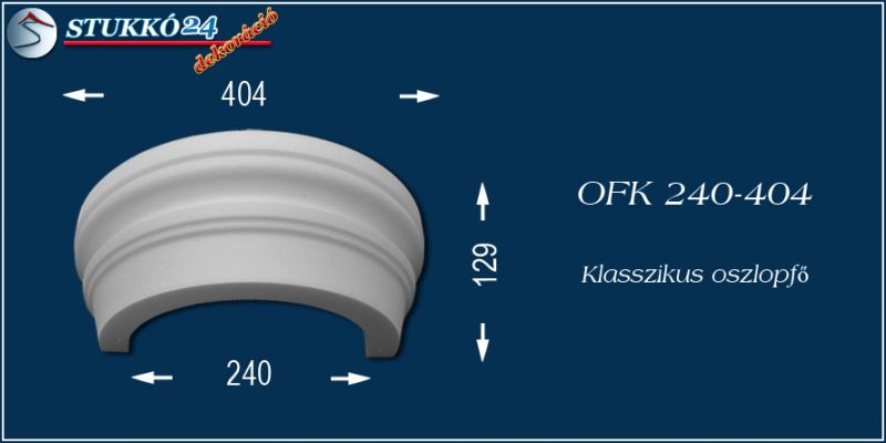 Polisztirol oszlopfő klasszikus OFK 240/404