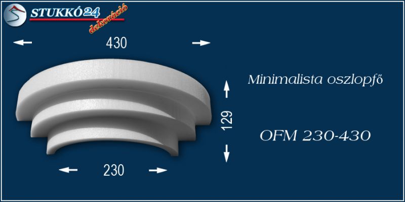 Polisztirol oszlopfő minimalista OFM 230/430