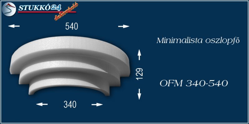 Polisztirol oszlopfő minimalista OFM 340/540
