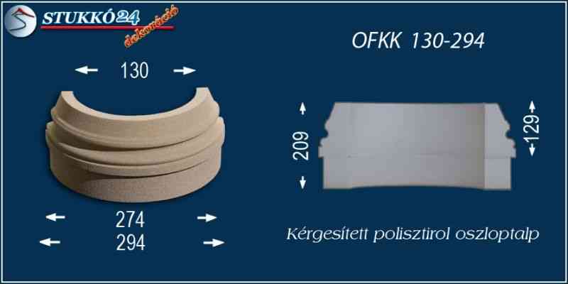 Oszloptalp kvarchomok-műgyanta bevonattal OFKK 130/294