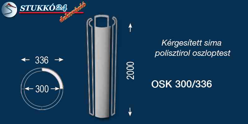 Dekor oszlop kérgesítve OSK 300/336