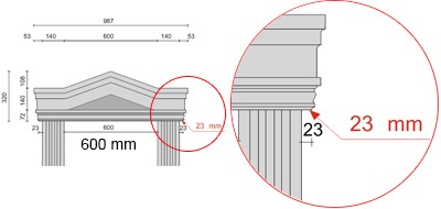 Csúcsos timpanon 103-117